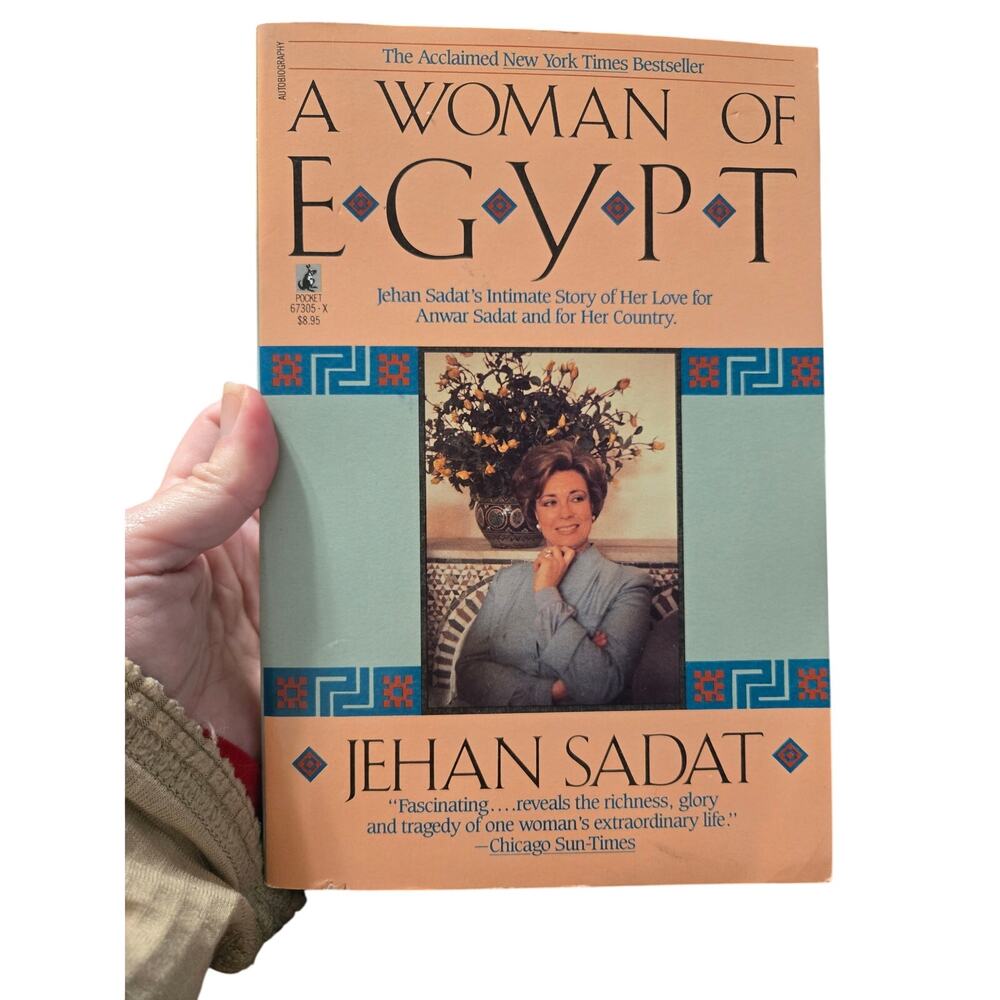 Jehan Sadat A WOMAN OF EGYPT Autobiography First Lady Memoir Pocket Books